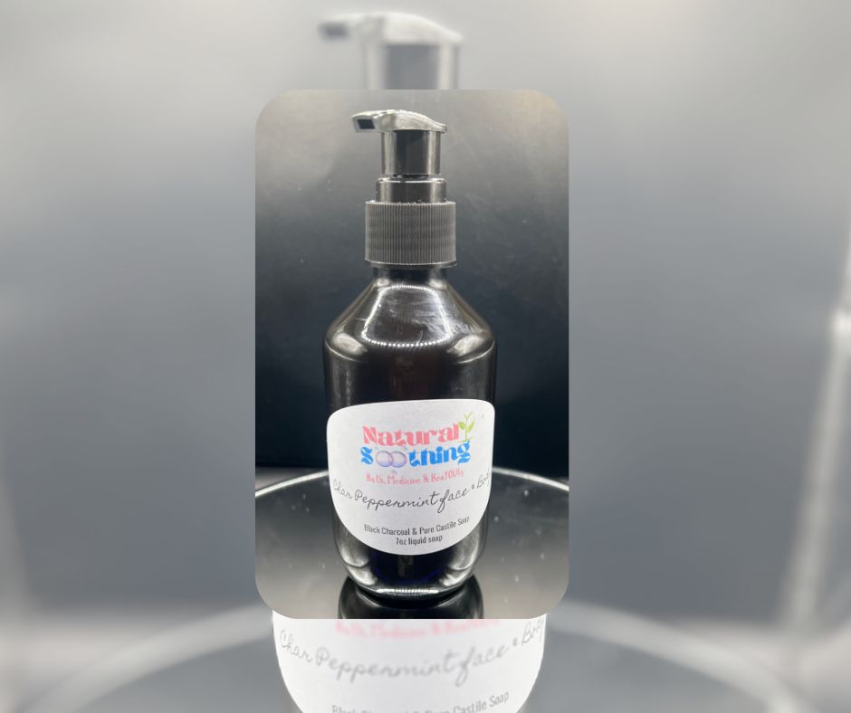 Blacc Charcoal Peppermint Liquid Soap 7oz