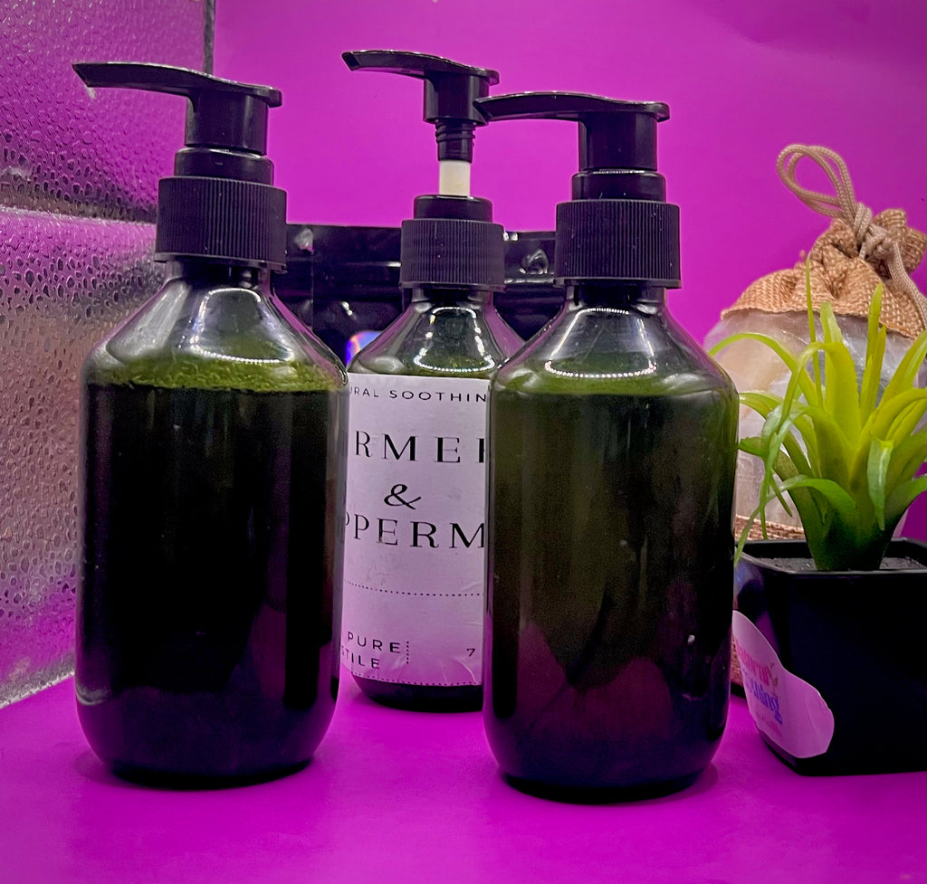 7oz Castor Liquid Soap Turmeric & Peppermint