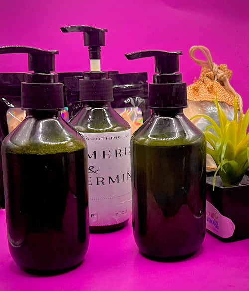 7oz Castor Liquid Soap Turmeric & Peppermint